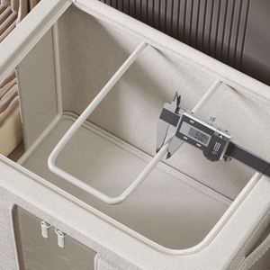 Sustainable Multifunction Fabric Closet Bedroom Drawers Organizers Handles Cloth <b>Storage</b> Boxes for Wardrobe Space Customizable - Product Image 4