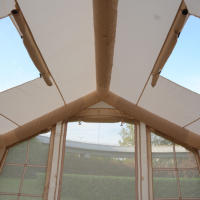Tente gonflable de luxe pour le camping, entièrement automatique, pour 5 à 8 personnes, en tissu Oxford, résistante au vent et à la pluie, portable, à ouverture rapide