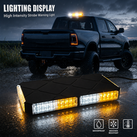 48 LED Magnetische Warnleuchte Notfall-Stroboskop 12V 24V Auto-Dachleuchte für Abschleppwagen Baustelle Straßensicherheit Gelb