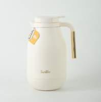 Cafetière arabe Sunlife 2.0L grande capacité, avec intérieur en verre rose OEM, idéale pour la maison, en cadeau