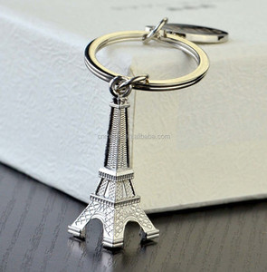 Thời trang <span class=keywords><strong>5</strong></span> cm Eiffel tháp Keyring Pháp nổi tiếng xây dựng thu nhỏ trong kim loại UV và in offset móc khóa - Product Image 5