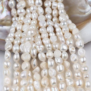 Perlas de Agua Dulce Blancas Brillantes de Doble Cara de 9-10 mm, Producto Semielaborado Hecho a Mano en Zhuji, Perlas Sueltas para Diseño Creativo - Product Image 1