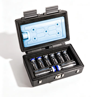 Boîte de rangement personnalisée pour flacons de peptides à 8 compartiments, étui de voyage en plastique pour organiser des flacons de 3 ml et 10 ml, emballage pour huiles essentielles, soins de la peau, sérums