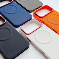 Étui de protection antichoc en cuir PU à motif tressé avec charge magnétique sans fil pour iPhone 14 18 17 16 15 Pro Max