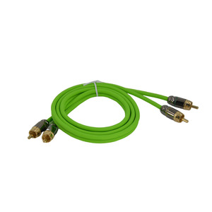 Câble Audio RCA vert de 3 mètres, fil de signal en cuivre pur pour connexion de caisson de basses de voiture - Product Image 4