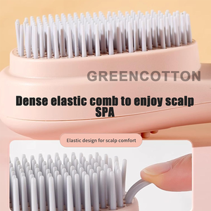 Sisir Rambut Pembersih Otomatis dengan Logo Kustom, Sisir Bantalan Udara, Sisir Pelurus Rambut, Sisir Penata Rambut Bulu Halus untuk Rambut Keriting - Product Image 3