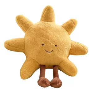 Peluche Soleil et <span class=keywords><strong>Lune</strong></span>, adorable poupée, coussin de lit, en polyester et coton PP, pour bébés de 0 à 24 mois, cadeau unisexe - Product Image 5