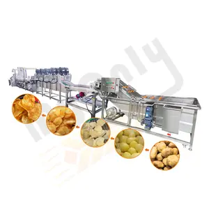 Myonly Semi Automatic Potato Chip Production Line Frozen French Fries Manufacturer Fired Chips Machine