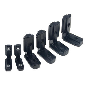 Accesorios de Perfil de Aluminio Negro Tipo Deying 2020/3030/4040L con Ranura Angular Estándar Europea, Temper T5, Conector Integrado - Product Image 1