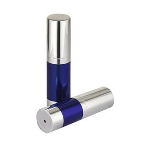 ขวดปั๊มสุญญากาศสำหรับบรรจุภัณฑ์ครีมบำรุงผิวสีฟ้า ฝาสีเงิน ขนาด 5 มล. 10 มล. 12 มล. 15 มล. - Product Image 4