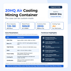 Container làm mát bằng không khí Drolin Box 20ft dành cho khai thác tiền điện tử với công suất 168 S19 ASIC, 650kW, cơ sở hạ tầng trang trại <span class=keywords><strong>Bitcoin</strong></span> - Product Image 6