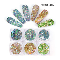 Vente en gros de gros de paillettes pour Nail Art, poudre de paillettes éblouissantes, de soleil, de néon