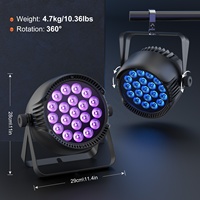 Projecteurs PAR étanches IP65 200W 20X10W RGBW 4-en-1 LED Contrôle DMX Lumière de scène extérieure