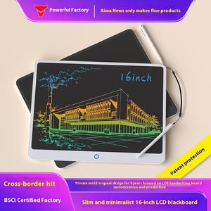 Tableau d'écriture de haute qualité de 16 pouces en gros <span class=keywords><strong>Tablette</strong></span> de prise de <span class=keywords><strong>notes</strong></span> LCD portable Tableau de griffonnage <span class=keywords><strong>Tablette</strong></span> d'écriture LCD <span class=keywords><strong>pour</strong></span> enfants - Product Image 2