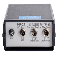 Machine de codage automatique de la date d'expiration et du numéro de lot HP-241, électrique, à ruban thermique, avec emballage en plastique pour cartons, 220V