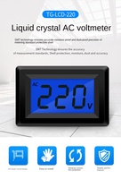 AC 70-500V voltmeter Digital, Voltmeter Panel Digital tampilan lcd voltase Lcd