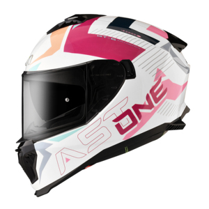 Astone Mũ bảo hiểm bán buôn Trắng/đào dễ dàng tháo rời không gây dị ứng ABS phụ kiện chu kỳ động cơ đầy đủ mặt Mũ bảo hiểm - Product Image 1