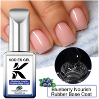 Vente en gros de vernis à ongles en gel de haute qualité en caoutchouc bleuet Apprêt en résine UV/LED clair pour salon Couche de finition de trempage longue durée