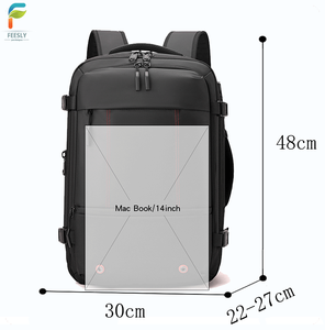 Sac à dos de voyage imperméable pour ordinateur portable, grande capacité, antivol, avec logo personnalisé, compression sous vide, pour affaires - Product Image 2