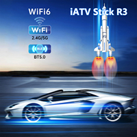 Nuevo Iatv Stick R3 Fire TV Stick BT5.0 con Control Remoto por Voz, Asistente de Google Inteligente, USB TV Stick Set-top Box 4k, Wifi Dual, 2GB 16GB