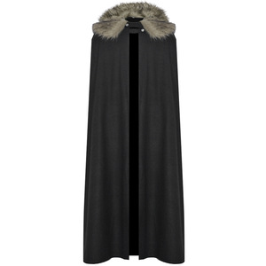 Capa Vikinga Cálida para Hombre con Cuello de Piel para Halloween, <span class=keywords><strong>Disfraz</strong></span> CRHO-020 - Product Image 2