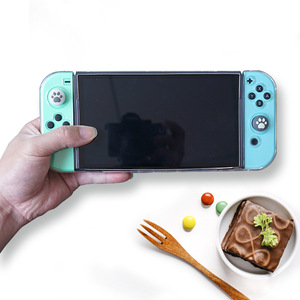 Funda de cristal transparente para <span class=keywords><strong>Nintendo</strong></span> <span class=keywords><strong>Switch</strong></span>, carcasa protectora suave de TPU para Joycon, Oled, NS, Joy-Con - Product Image 3