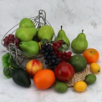 Décoration de fête et de maison en mousse artificielle de haute qualité, imitation pomme, poire, banane, mangue, dorée et argentée, pour Halloween, Noël, Pâques