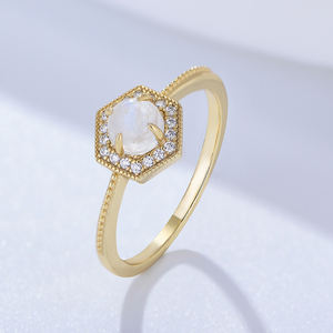 पेशेवर गहने उत्पादन कारखाने की आधुनिक शैली की डिजाइन अच्छी तरह से लक्जरी डिजाइन कस्टम मोऑर्गेनाइट मून की बिक्री करती है। - Product Image 5