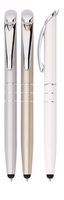 Stylos à bille autocollants époxy en forme de clip en métal publicitaire classique personnalisable Collection de stylos personnalisés
