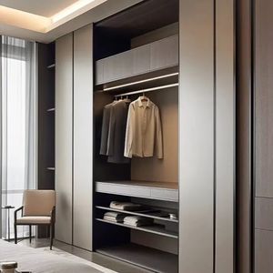 Suite de chambre multifonctionnelle: intégration de garde-robe et d'espace de travail - Product Image 5