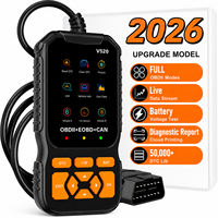 Escáner de Diagnóstico para Auto V520 Obd2, 8 Idiomas, Lector de Códigos de Motor, Detección de Fallas, Eliminación de Códigos de Error