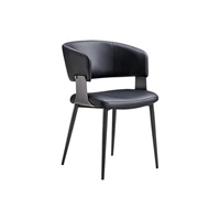 Chaises de réception en métal et cuir pour salle d'attente, salle de réunion, chaises de réception commerciales, chaises de salle à manger, mobilier de bureau