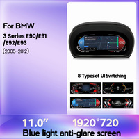 MEKEDE prend en charge Car-play, écran 11 pouces, système LINUX, tableau de bord LCD, compteur de vitesse numérique, groupe d'instruments pour BMW E90 E91 E92 E93 2005-2012