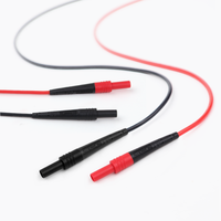 ETA4164S prix usine 1 paire 4mm Double extrémités fils de test en silicone câble