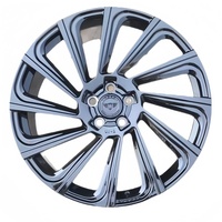 Jante en alliage d'aluminium forgé à rayons multiples, 20-23 pouces, largeur 8.5-9.5J, PCD 120mm, ET 45/40mm, nouveau fini gris canon usiné pour