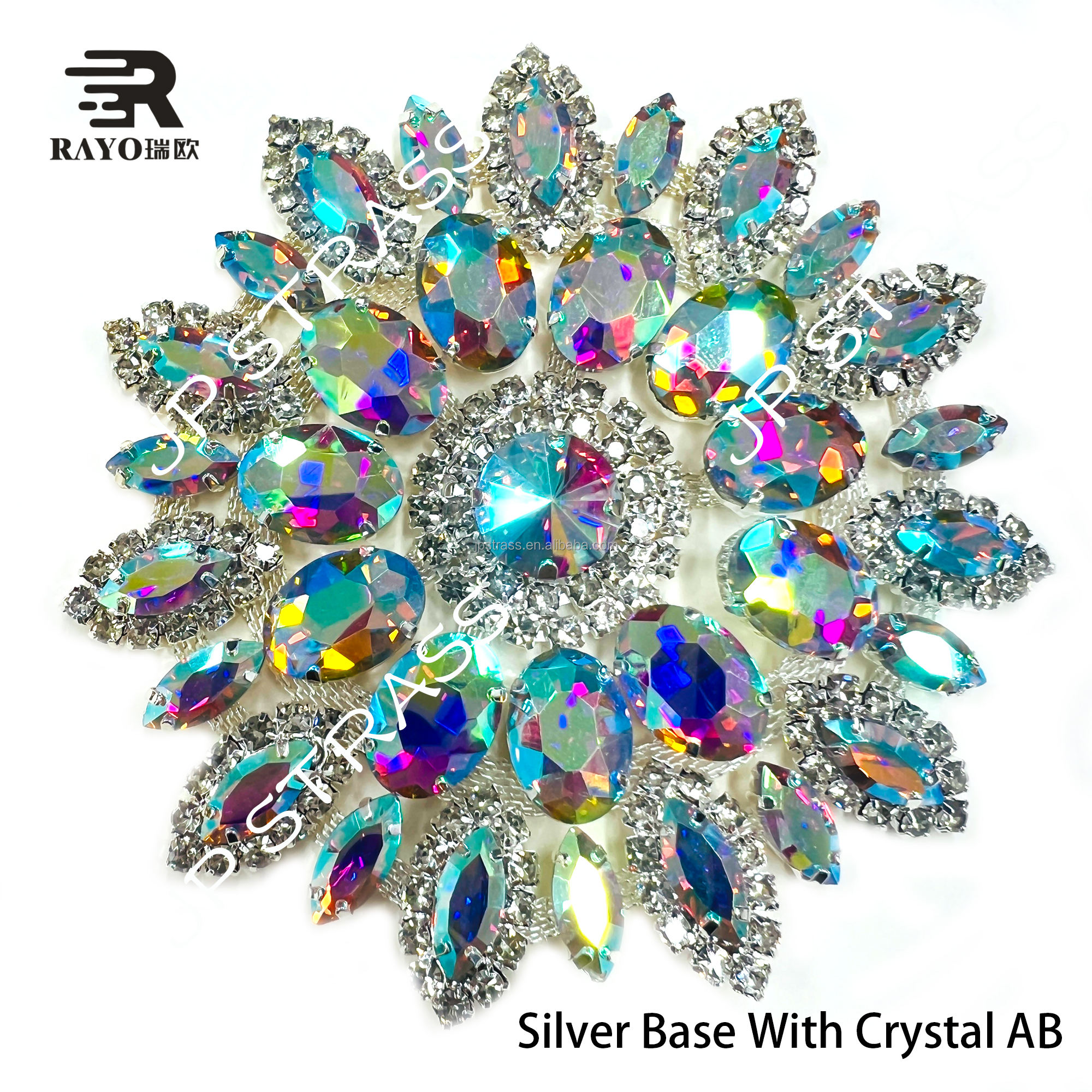 cristal de base argenté ab