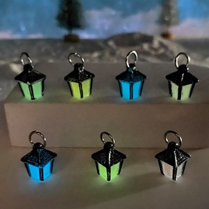 Mini Lantern Pendant <b>Led</b> <b>Light</b> Keychain Christmas Decor Resin Novelty Ornament - Product Image 2