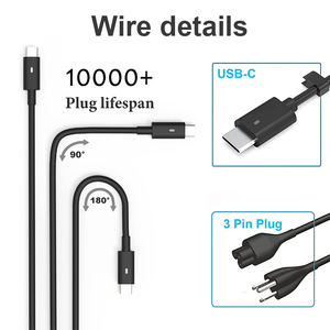 Chargeur pour ordinateur portable 65W USB-C PD Rapide 20V 3.25A Adaptateur secteur de type C pour Chromebook <span class=keywords><strong>XPS</strong></span> <span class=keywords><strong>13</strong></span> LA65NM170 HA65NM170,02YK0F 0M1WCF - Product Image 2