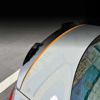 Aileron de coffre en ABS noir brillant et motif carbone, stabilisateur arrière, séparateur, compatible avec Audi A5 2 portes Coupé 2017-2024