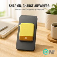 Chargeur sans fil magnétique, batterie externe 5000mAh 22.5W, charge rapide Type C, six couleurs, écran LED, batterie portable, chargeur magnétique