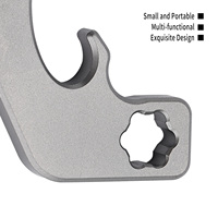 TGZUO Barre de levier multifonctionnelle en titane EDC, outil portable, clé hexagonale, ouvre-bouteille, bricolage, OEM/ODM, survie en plein air, camping