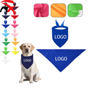 Bandanas vierges pour chiens, très demandées, foulard triangulaire uni DIY, durable et réversible, pour chiot, idée cadeau amusante pour animaux de compagnie - Product Image 2