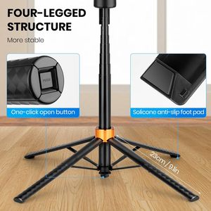 Stabilisateur de cardan intelligent 180CM 360° avec suivi automatique du visage par IA, 2 éclairages, rotatif, pour la réalisation de vlogs et de vidéos - Product Image 2