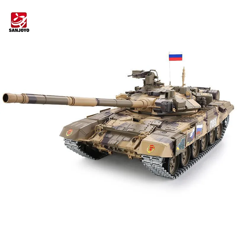 Hot toys Henlong Tank 3938-1 Russian T-90 Military Rubber Track Rc 1/16 Metal Remote Control Tank
