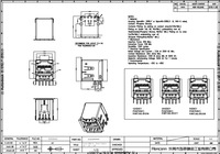 Connecteur USB 12V femelle, connecteur 24V femelle, connecteur 5V femelle, substitut Amphenol FCI 55917-501LF