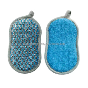 Hộ gia đình nhà bếp công cụ làm sạch phụ kiện sinh thái thân thiện tái sử dụng bền nhiều màu rửa chén miếng bọt biển cọ rửa Pad - Product Image 1