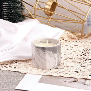 Luxury Wedding <strong>Candle</strong> Favors Marbled Ceramic with Custom Logo | Eco-Soy &amp; Sandalwood | Hotel/Event Bulk Orders &amp; Festival Gifts - Product Image 2