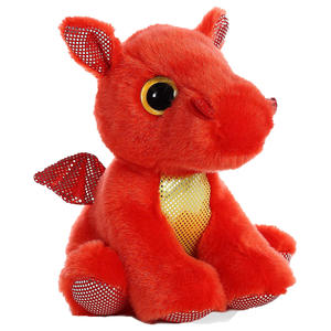 EN71 CPSIA certificati Dragon peluche giocattoli Logo personalizzato Imprint regalo promozionale rosso verde drago farcito animale ISO Factory OEM ODM - Product Image 2