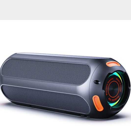TWS IP66 Waterproof Wireless Speaker, 20W HD Bass, 15H, Magnetic Base, 7-Color Modes for Outdoor Adventure
