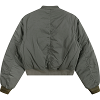 Veste bomber rembourrée à manches amovibles avec boutons-pression pour homme et femme, style universitaire, pour l'hiver